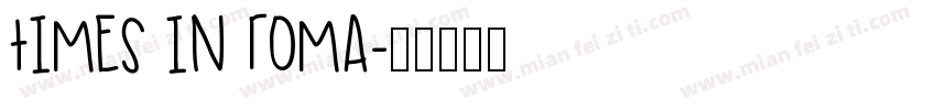 times in roma字体转换